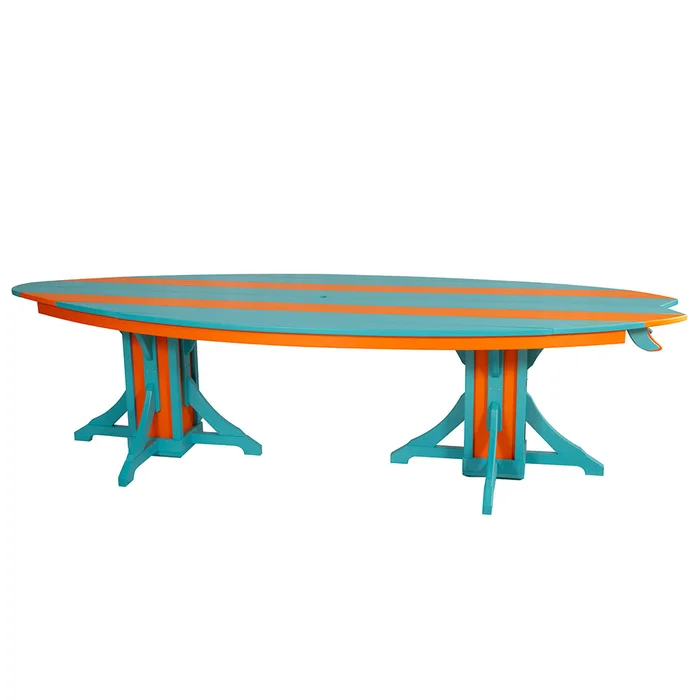 Surf-Aira 10′ Patio Surfboard Table (Dining, Balcony & Bar Height Options)
