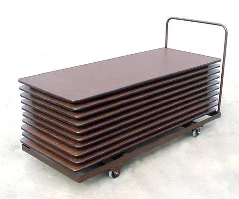 Table Truck for Rectangular Tables – Flat Stack 30″ x 96″ – Correll Office Furniture – T3096