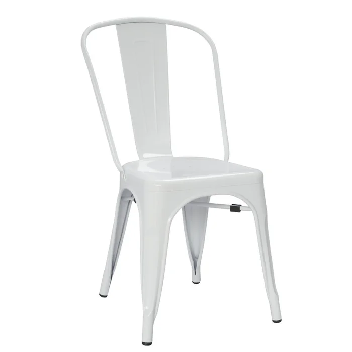 Talix Chair, White, Metal