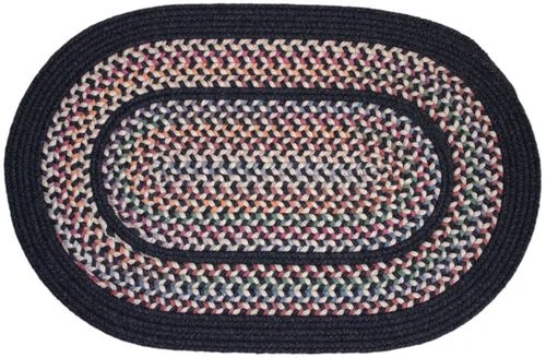 Tapestry Black 7’x9′ Braided Rug – Rhody Rug – TA-8279BL