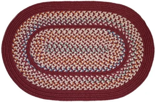 Tapestry Red Wine 2’x4′ Braided Rug – Rhody Rug – TA-4224RW
