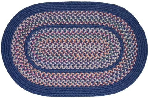 Tapestry Sailor Blue 8′ Round Braided Rug – Rhody Rug – TA-128RDSB