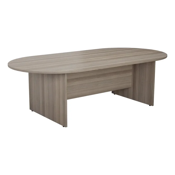 TC D-End Meeting Table – Grey Oak