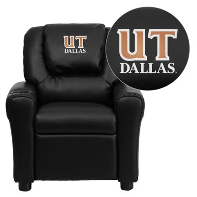 Texas at Dallas Comets Black Vinyl Kids Recliner – DG-ULT-KID-BK-41099-EMB-GG
