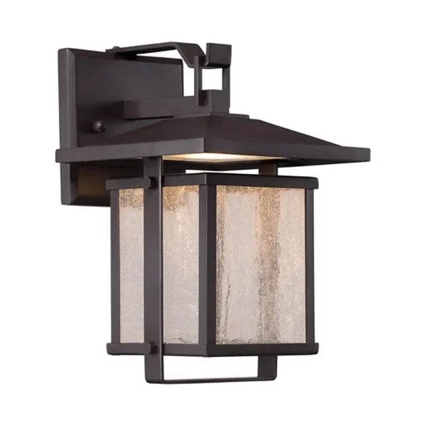 The Great Outdoors 8162-615B-L Hillsdale LED Wall Mount in Dorian Bronze KB2474-A4-B4-P1