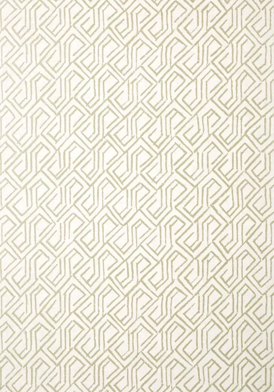 Thibaut T12839 TORTONA Metallic Gold on Cream Wallpaper