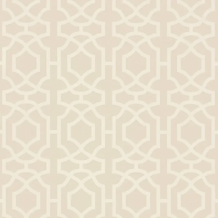 Thibaut T13027 ALSTON TRELLIS Flax Wallpaper