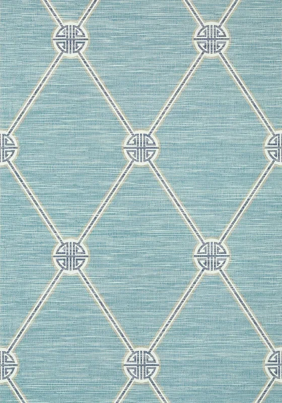 Thibaut T13391 TURNBERRY TRELLIS Mineral Wallpaper