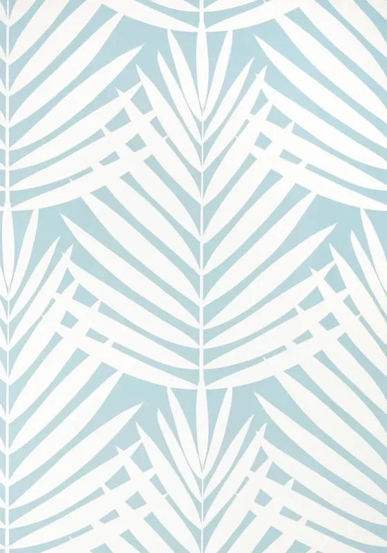 Thibaut T13936 CROATIA Spa Blue Wallpaper