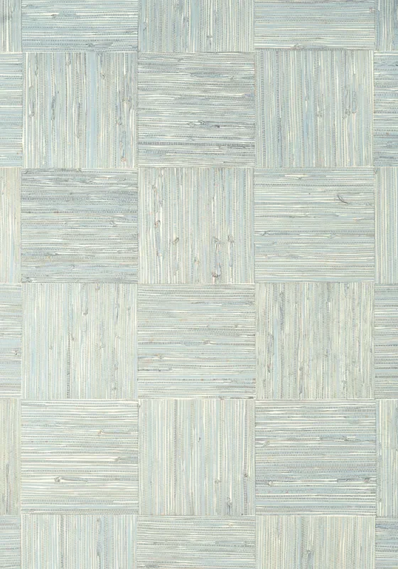 Thibaut T24080 MOSAIC WEAVE Aqua Wallpaper