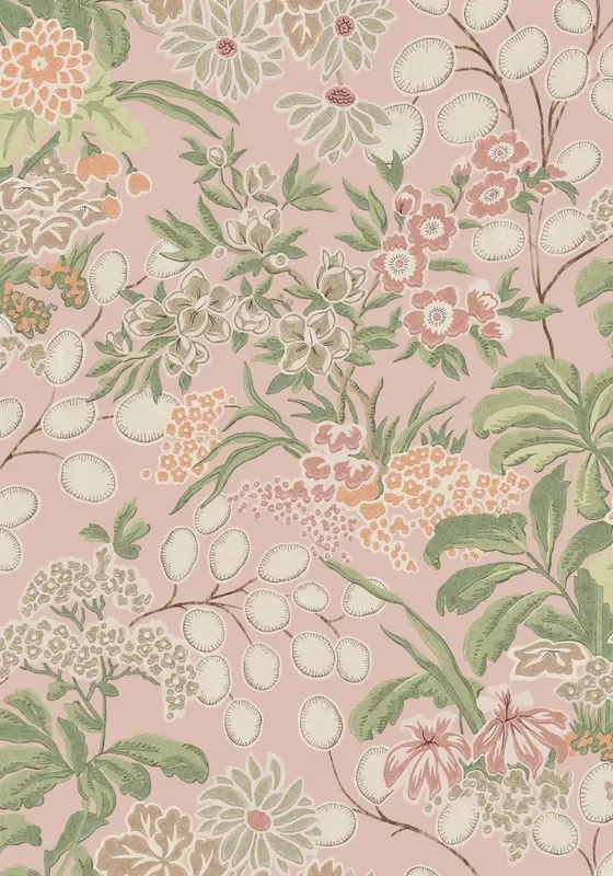 Thibaut T42036 MEADOW Blush Wallpaper