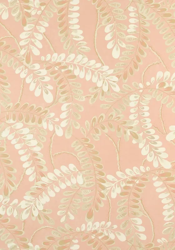 Thibaut T45041 AUGUSTA Apricot Wallpaper