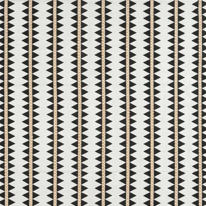 Thibaut W713240 RENO STRIPE EMBROIDERY Black Fabric