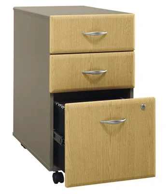 Three-Drawer File – Series A Light Oak Collection – Bush Office Furniture – WC64353