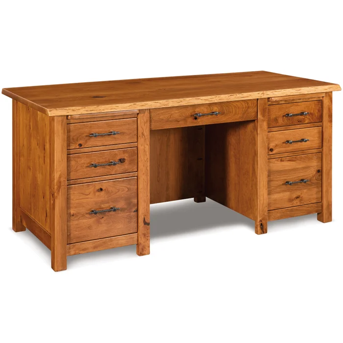 Timbra Amish Live Edge Office Desk