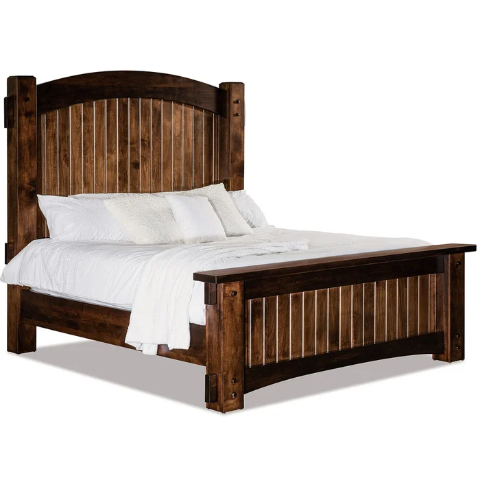 Timbra Rustic Farmhouse Bed with 78½”H Headboard