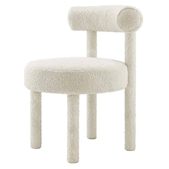 Toulouse Set of 2 Boucle Fabric Dining Chairs
