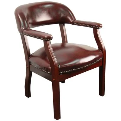 Traditional Captain’s Chair with Oxblood Vinyl – B-Z105-OXBLOOD-GG