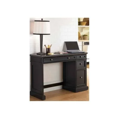 Traditions Black Utility Desk with Black Granite Top – Home Styles – HS-5003-794