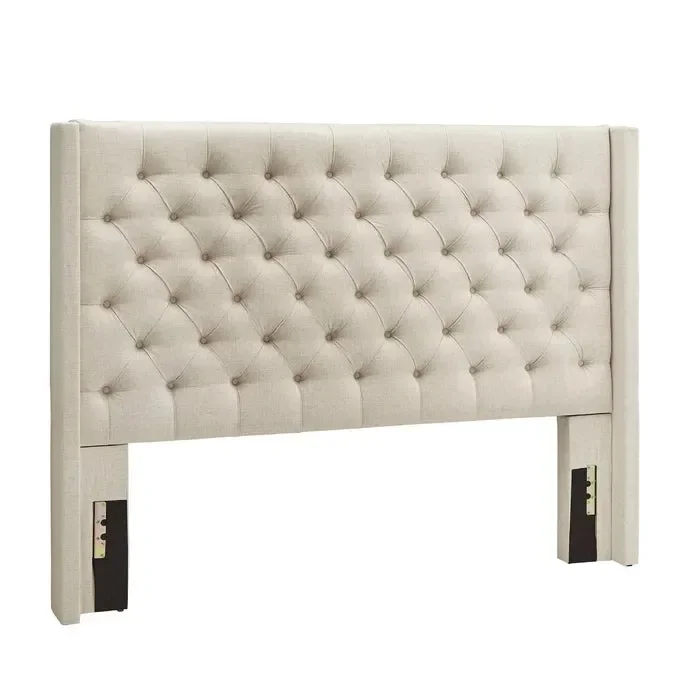 Trevoux Upholstered Wingback Headboard, Queen
