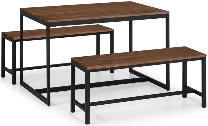 Tribeca Dining Table & 2 Benches