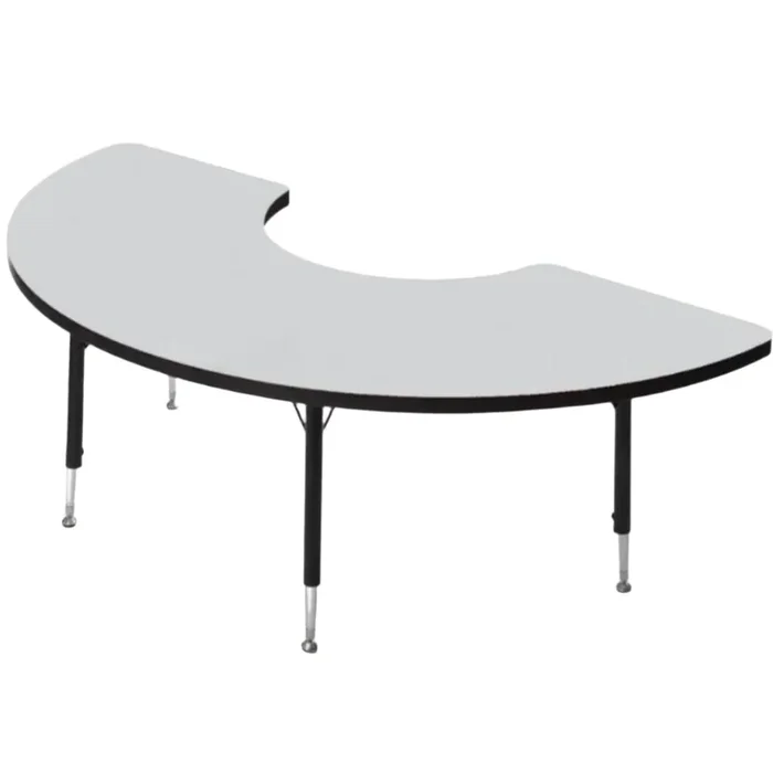 Tuf-Top™ Height Adjustable Arc Table – Grey