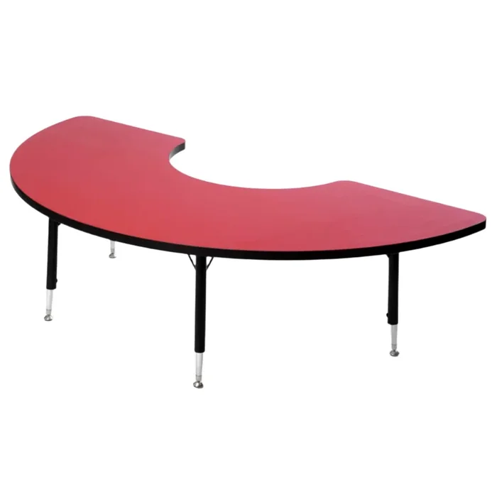 Tuf-Top™ Height Adjustable Arc Table – Red
