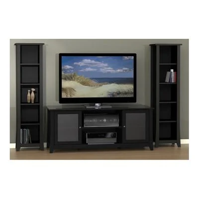 Tuxedo 58″ TV Stand & 2 Slim Bookcases – Nexera Furniture