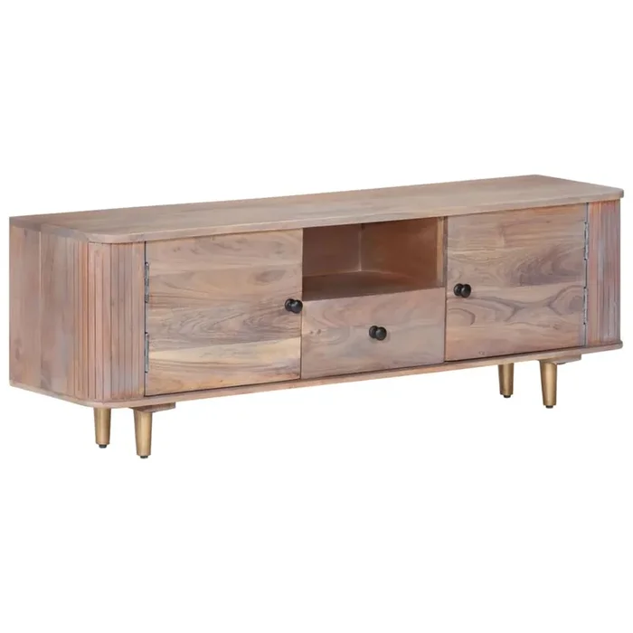 Tv Cabinet 118X30X40 Cm Solid Acacia Wood
