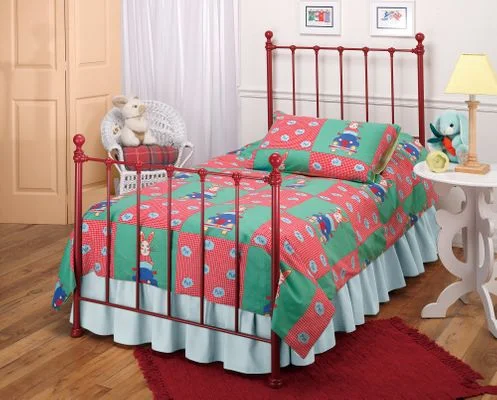 Twin Size Bed – Molly Twin Size Bed in Red – Hillsdale Furniture