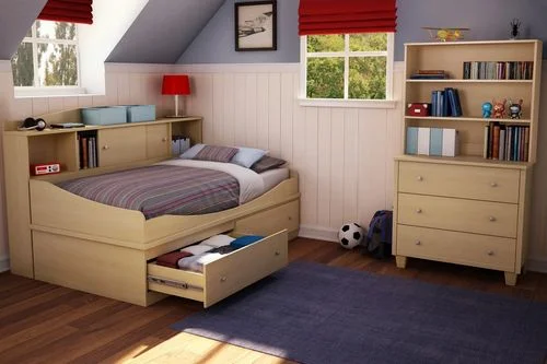 Twin Size Bedroom Furniture Set 71 in Maple – South Shore Furniture – 3613-BSET-71