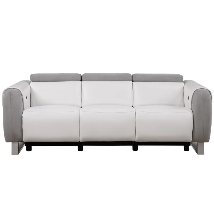 U8520 – Power Reclining Sofa – White, 88″