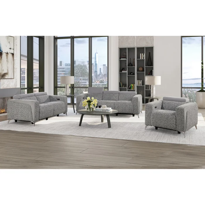 U8521 – 36 Power Recliner Sofa / Power Recliner Loveseat / Power Recliner – Taupe /