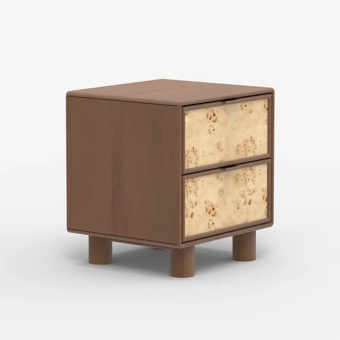 Urban Burl Two Drawer Side Table50 cm40 cm55 cm