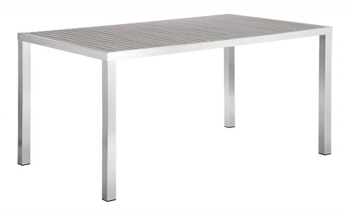 Urban Dining Table, Gray Aluminum Frame