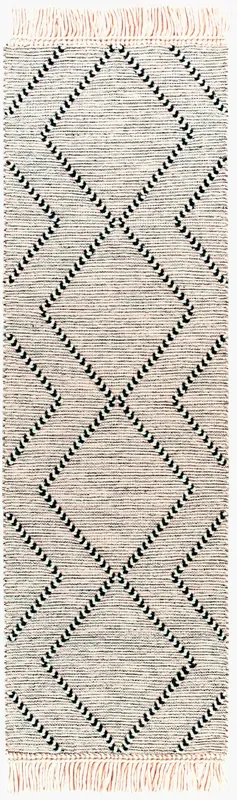 Uttar UTT-2303 8ft Runner Handmade Runner Rug