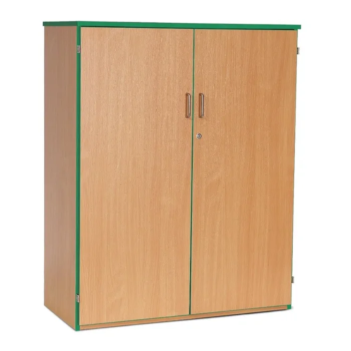 Value Coloured Edge Wooden Cupboard + 1 Fixed & 2 Adj Shelves – W102 x D47 x H126cm