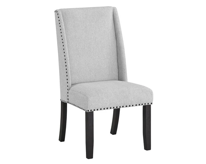 Vance – Side Chair (Set of 2) – Charcoal & Gray