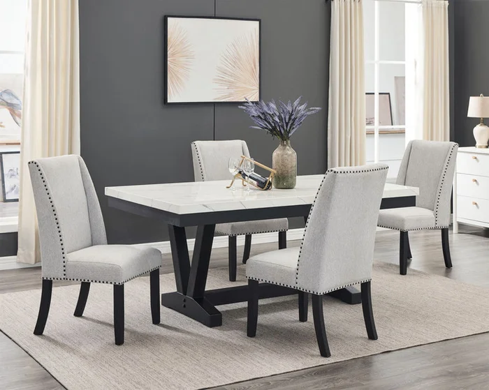 Varley – Dining Room Set With Wing Chairs