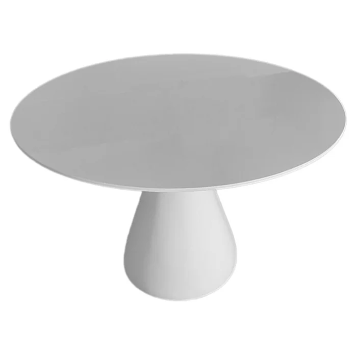 Vase Base Dining Table, White, Plastic 42