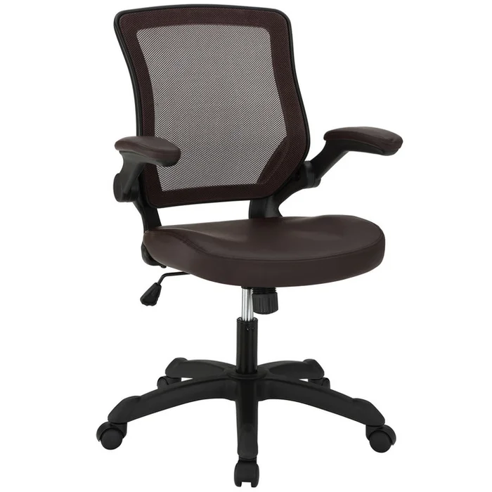 Veer Vinyl Office Chair in Brown