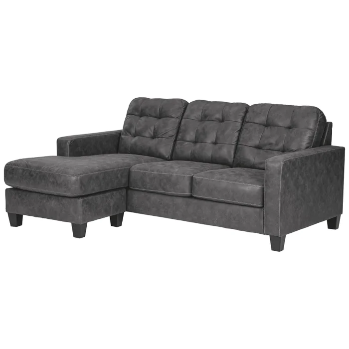 Venaldi Sofa Chaise – Dark Gray, 85″