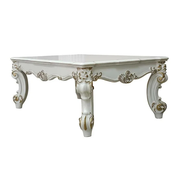Vendom II – Coffee Table – Antique Pearl Finish