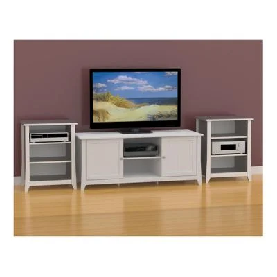 Vice Versa 58” TV Stand with 2 Stereo Cabinets – Nexera Furniture