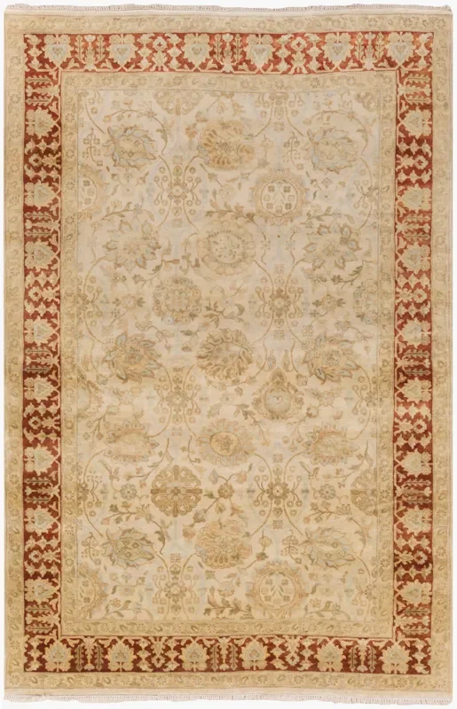 Victoria VIC-2001 5′ x 9′ Handmade Wool Area Rug