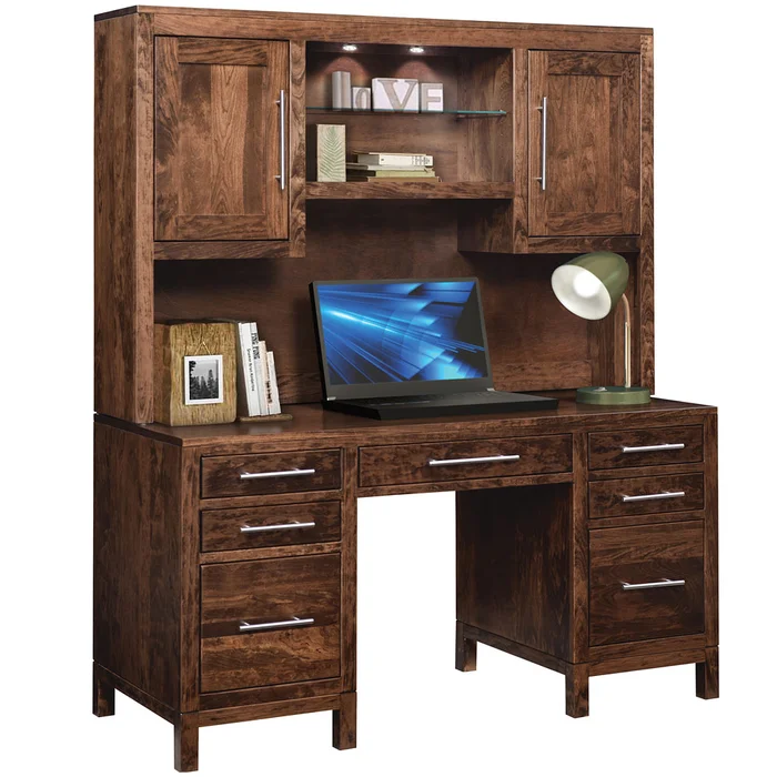 Vienna Amish Desk with Hutch Option