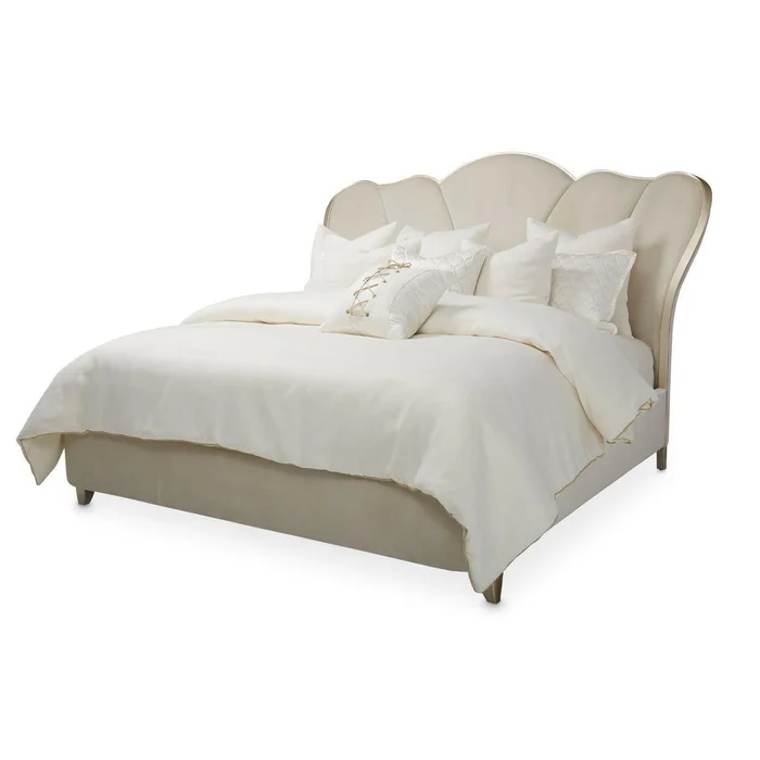 Villa Cherie – Channel Tufted Bed – Caramel