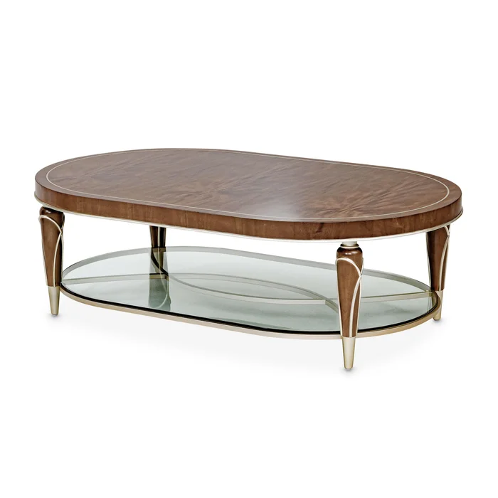 Villa Cherie – Oval Cocktail Table – Hazelnut