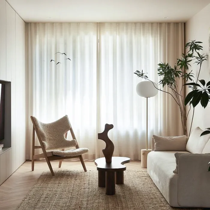 Villa Linen Blackout Curtains Organic Natural Custom Drapes | Pleated