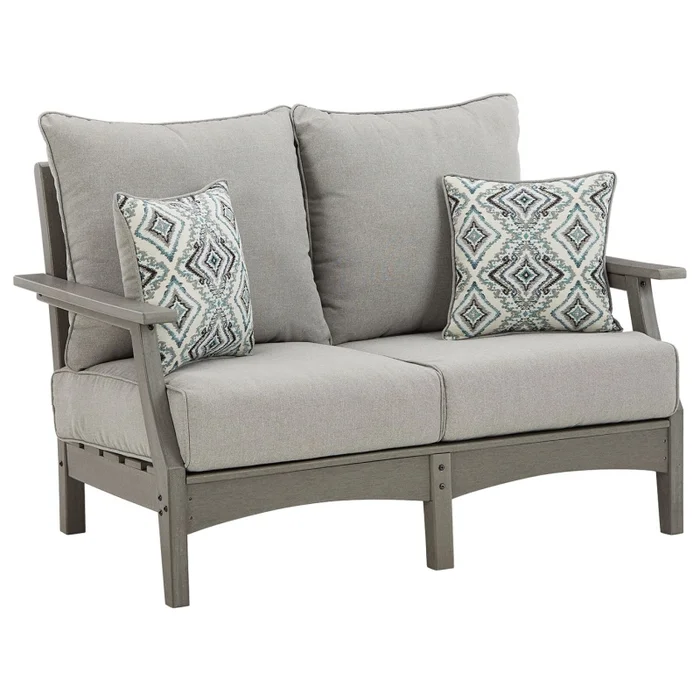 Visola – Gray – Loveseat w/Cushion, 54″